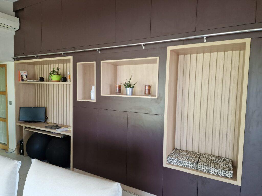 meuble sur mesure bureau et rangements