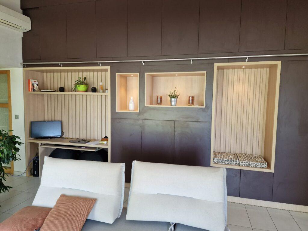meuble sur mesure bureau et rangements